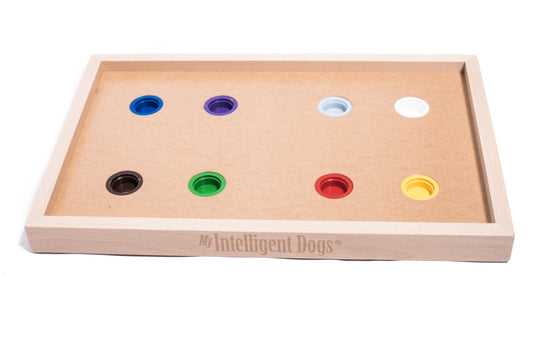 Playground Basic (grunnramme) med 4 "hatter" og 4 "tønner"